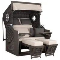 DeVries Strandkorb Des. 500 PURE® SEASIDE XL PE stone