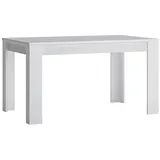 Lomadox Esstisch Ausziehtisch 140-180cm in weiß, B/H/T ca. 140/76,6/85 cm