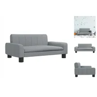 vidaXL Kindersofa Hellgrau 70x45x30 cm Stoff