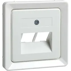 Elso Zentralplatte UAE 2xRJ45 reinweiß 503664