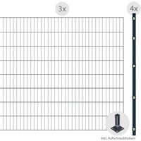 Arvotec Einstabmattenzaun "ESSENTIAL 160 zum Aufschrauben" Zaunelemente Zaunhöhe 160 cm, Zaunlänge 2 - 60 m Gr. H/L: 160 cm x 6 m H/L: 160 cm, grau (anthrazit) Zaunelemente