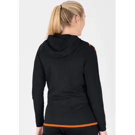 Jako Kinder Kapuzenjacke Challenge, Schwarz/Neonorange, 128