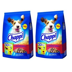 CHAPPI 2x9kg - Hundetrockenfutter mit Rindfleisch, Geflügel und Gemüse