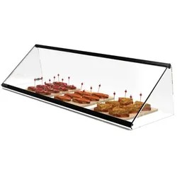 MBH - MAQUINARIA BAR HOSTELERIA MBH - Neutrale Vitrine PITAGORAS 92 cm für Gastronomie. Neutrales Glasdisplay für Gebäck und Süßwaren.