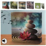 Cepewa Soundbox 4er Set Bewegungssensor | 12x12x3,5cm Pappe Kunststoff | Meditationssound Wellenrauschen Möwengesang (1 x 4er Set Soundbox)