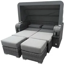 Home Deluxe Strandkorb HOLBY - mit Abdeckung