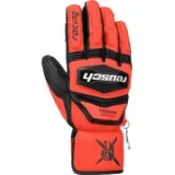 Reusch Worldcup Warrior SC black / fluo red, 7,5