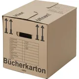 30 x Bücherkarton Compact 40 kg Traglast stabiler Umzugskarton Bücherkiste Umzug 2-wellige Movebox BB-Verpackungen