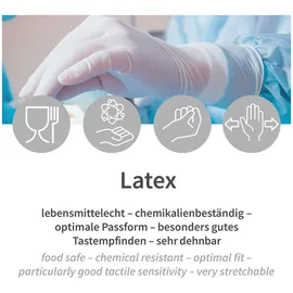 Dönges Latex-Einmalhandschuh, XL, puderfrei