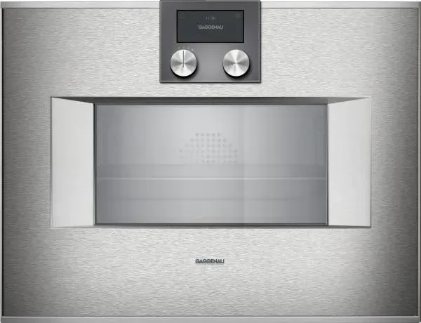 Gaggenau BS450111 - Serie 400 Dampfbackofen, 5 Jahre Garantie, Türanschlag: rechts, Edelstahl-hinterlegte Vollglastür, 60 x 45 cm