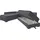 Home Affaire Eckcouch Cord 3-Sitzer Grau
