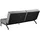 Actona Schlafcouch Polyester 2-Sitzer Dunkelgrau/Schwarz