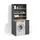 livinity® Waschmaschinenschrank Paolina 93,6 x 88,2 cm Anthrazit/Goldkraft Eiche
