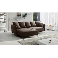 Fun Möbel Ecksofa Schlafsofa Sofa SADIE Stoff Element, Ottomane