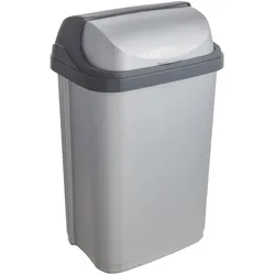 KEEEPER 25L Mülleimer mit silbernem Schiebedeckel, Rasmus-Kollektion