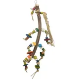Trixie Naturspielzeug, Rindenholz/Rattan/Seegras/Holz, 56 cm, bunt
