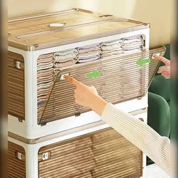 Joybos - Weiße multifunktionale faltbare Aufbewahrungsbox mit 116 Litern Fassungsvermögen.