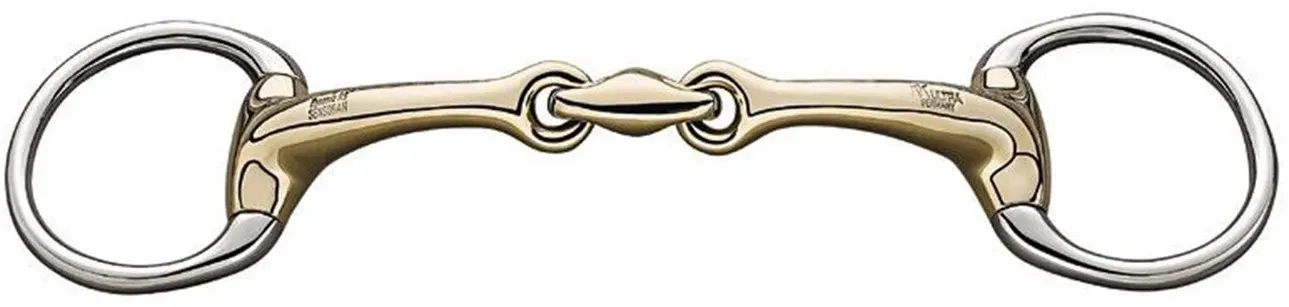 Sprenger Dynamic RS Unterlegtrense Olivenkopf, doppelt gebrochen, 14 mm, Sensogan