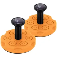 Forgelevel Kurzwaffenhalterung Nexus, 2-teiliges Set für Pistole & Revolver, Halter mit starken Magneten für Waffenschrank & Tresor, Made in Germany, Neonorange