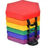 Goplus Bodenkissen 40 x 40 cm Blau