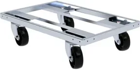 HMH rolldolly® Fahrrahmen INDUSTRY 400 x 600 mm Ø 100 mm PP schwarz ESD