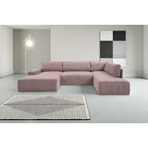werk2 Wohnlandschaft Cord 3-Sitzer Rose