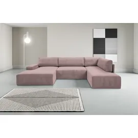 werk2 Wohnlandschaft Cord 3-Sitzer Rose