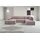 werk2 Wohnlandschaft Cord 3-Sitzer Rose