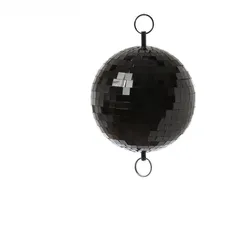 Spiegelkugel 15cm - schwarz - Diskokugel Echtglas - 10x10mm Spiegel - PROMO - Me...