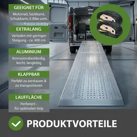 Trutzholm Auffahrrampe Alu extralang 400 cm 400 kg