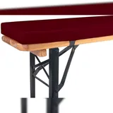 TexDeko Bankauflage 220 x 25 x 4 cm rot 1 St.