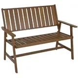 Lesli Living Gartenbank Calgary 120x66x91 cm Teakholzoptik