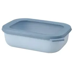 Mepal Frischhaltedose cirqula rechteckig, 1000 ml 106255015700 , Farbe: blau, Nordic blue