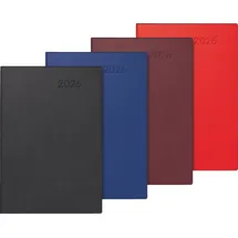 Brunnen Taschenkalender 2026 Rot/Schwarz