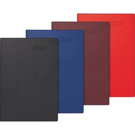 Brunnen Taschenkalender 2026 Rot/Schwarz