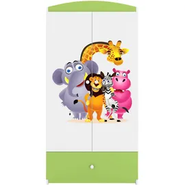 raumhirsch furniture Kinderkleiderschrank 90 x 175 x 52 cm Holzwerkstoff grün