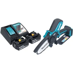 Makita DUC 101 RT201 Akku Astsäge 18 V 10 cm Brushless + 2x Akku 5,0 Ah + Ladegerät