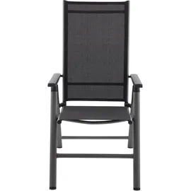 Garden Pleasure MARLA Gartenstuhl 58 x 67 x 109 cm schwarz 2 St.