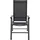 Garden Pleasure MARLA Gartenstuhl 58 x 67 x 109 cm schwarz 2 St.