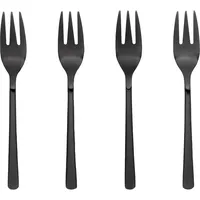 Broste Copenhagen Hune Kuchengabel Titanium Mat Black 4tlg., Besteck,