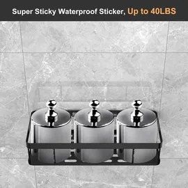 luxuskollektion Duschablage ohne Bohren, Wasserdichtes und Rostfreies Duschregal, 4
