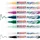 edding Acrylmarker Set 8 St. Blau/Schwarz/Silber/Mehrfarbig
