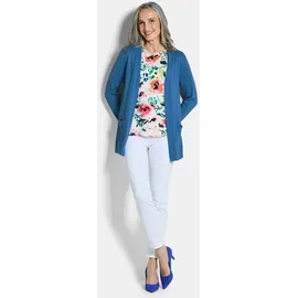 GOLDNER Elegante Strickjacke mit Kaschmir Blau 23