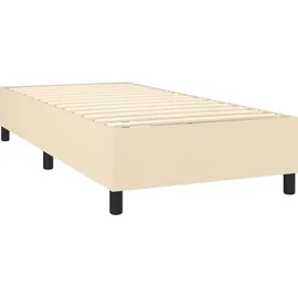 vidaXL Boxspringbett 90 x 190 cm Creme