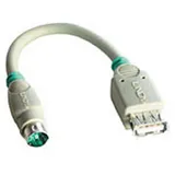 Lindy 70002 - USB-PS/2 - Maus- oder Tastauradapterkabel, ca. 15 cm