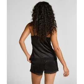 Hunkemöller Pyjama-Shorts Schwarz XL