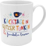 SHEEPWORLD XL Tasse "Kacktage in Glitzer tunken & Funkeln lassen"