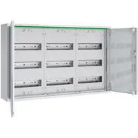 ABN Feldverteiler AP T:160mm mit Volltür 3x3-reihig Komplettschrank REG