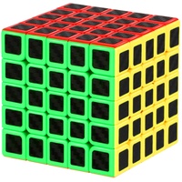 JOPHEK Zauberwürfel, Speed Cube Original Magic Cube - Schneller & Professioneller - Aufkleber aus Kohlefaser (5x5)