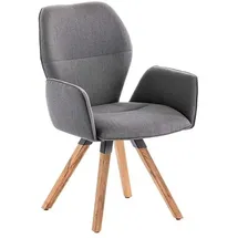 Niehoff Sessel Alvaro Teak - canvas heather anthrazit